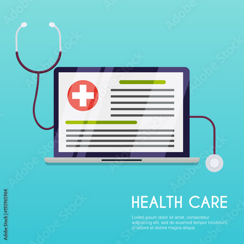 Medical concept. Flat design style modern vector illustration concept.