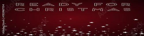 Ready for Christmas greeting card. Random falling stars background. Random falling stars on red background.classy vector illustration.