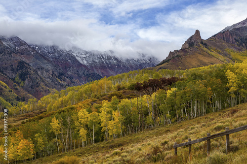 Clouds over a Colorado Autumn Mountain Landscape © rondakimbrow