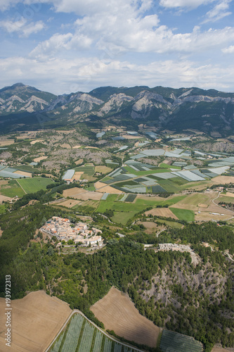 Aerial landscape in the Provence
