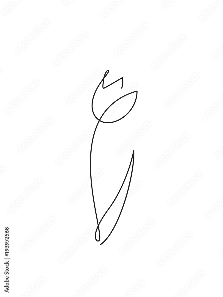 Tulip outline icon Tulip outline icon
