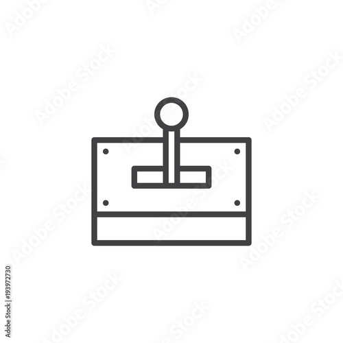 Wallpaper Mural Mechanical lever outline icon. linear style sign for mobile concept and web design. Gear lever simple line vector icon. Symbol, logo illustration. Pixel perfect vector graphics Torontodigital.ca