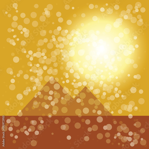 background with pyramid illustration