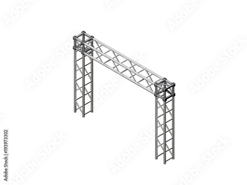 Truss construction. Isolate...