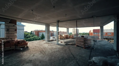 Unit in building under construction without finishing photo