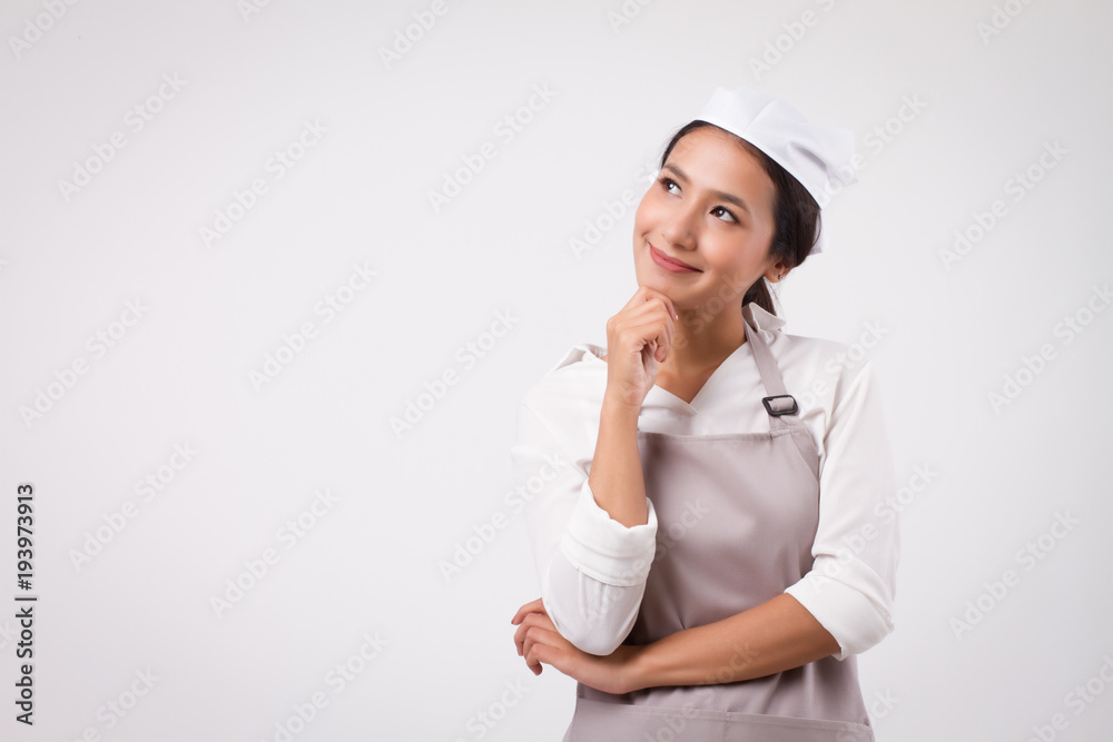 happy smiling thoughtful asian woman domestic worker thinking plan with future idea, woman housekeeper thinking planning with future idea, girl woman shopkeeper, housewife, girl cleaner, woman maid happy smiling thoughtful asian woman domestic worker thinking plan with future idea, woman housekeeper thinking planning with future idea, girl woman shopkeeper, housewife, girl cleaner, woman maid
