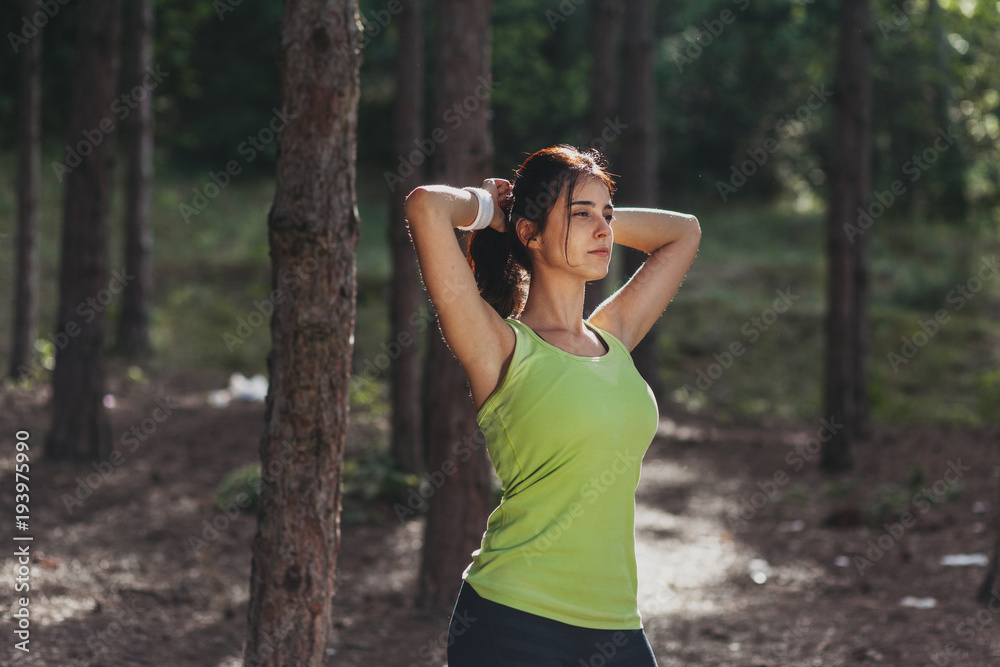Girl in forest Girl in forest