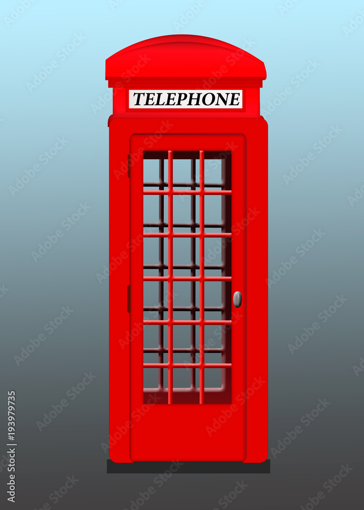 Isolated red phone booth on a background. red telephone booth . Isolated red phone booth on a background. red telephone booth .