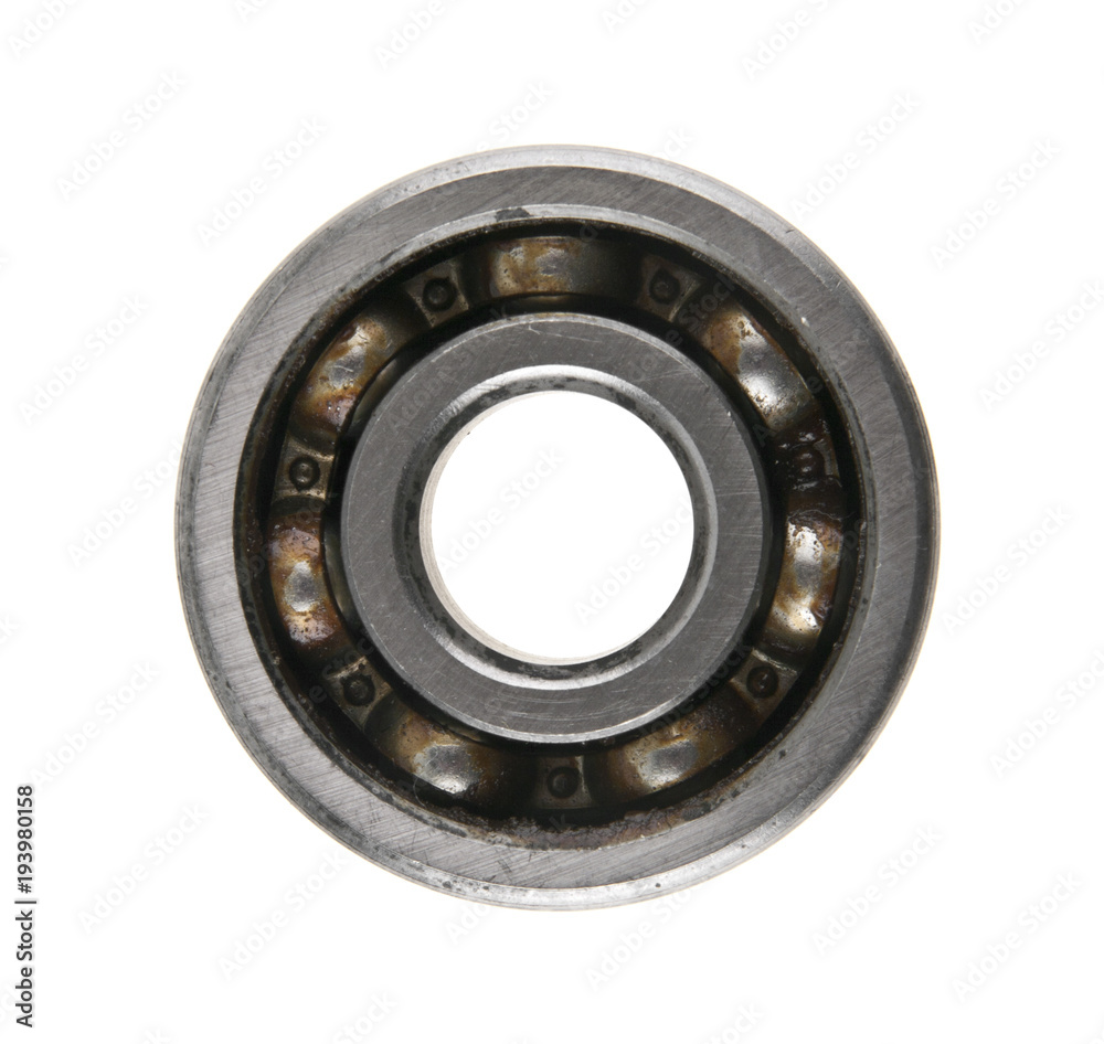 old bearing isolated on white background old bearing isolated on white background