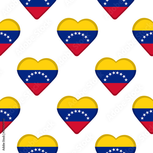 Free Download Seamless pattern from the hearts the flag of Venezuela. - GFXLoad