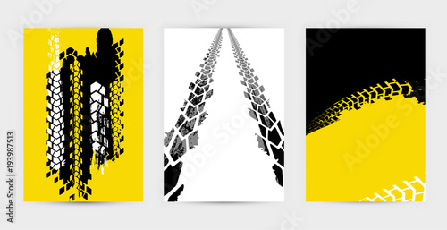 Grunge Tire Posters Set 1-15