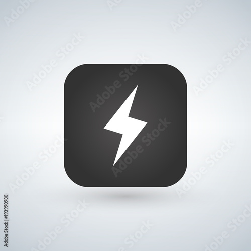 Free Download lightning application button icon. vector illustration isolated on white. - GFXLoad