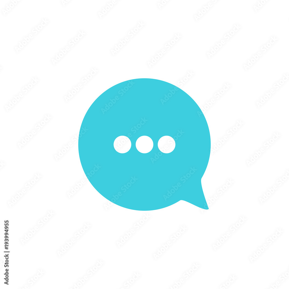 Chat icon, dialog symbol. Flat design. Message sign. Chat bubble Vector illustration. Chat icon, dialog symbol. Flat design. Message sign. Chat bubble Vector illustration.