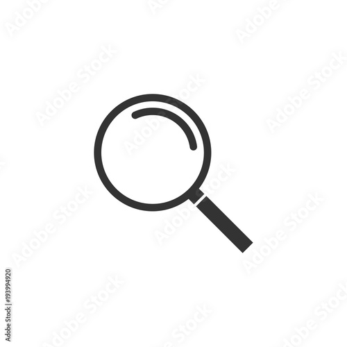 Magnifier icon. Search icon, sign. Vector Illustration on the white background.