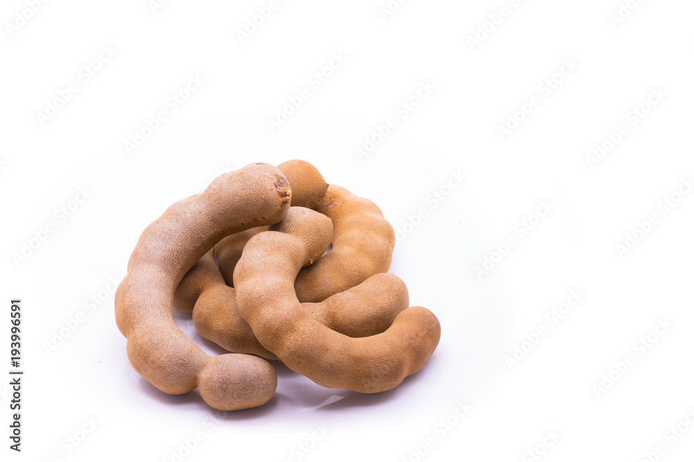 Tamarind isolated on white background Tamarind isolated on white background