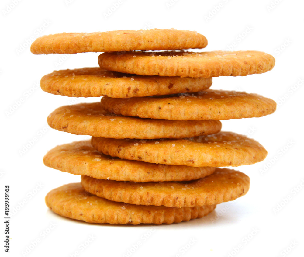 cracker isolated on white background cracker isolated on white background