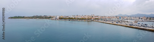 Port and city of Aegina Panorama, Island of Aegina, Greece