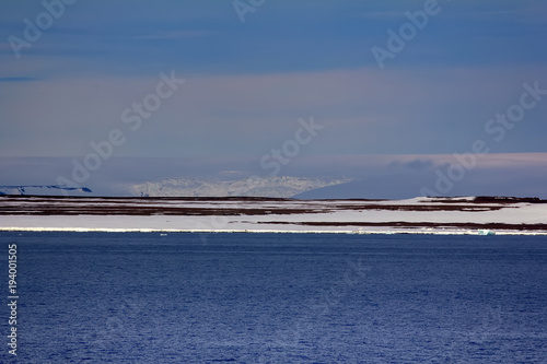 Glaciers and snowfields in Arctic photo