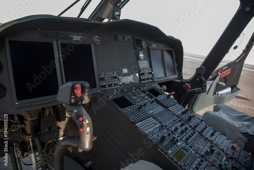 Cokpit d’hélicoptère 