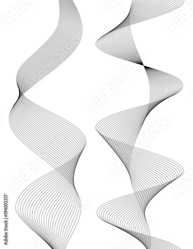 design element many wavy lines tape effect09