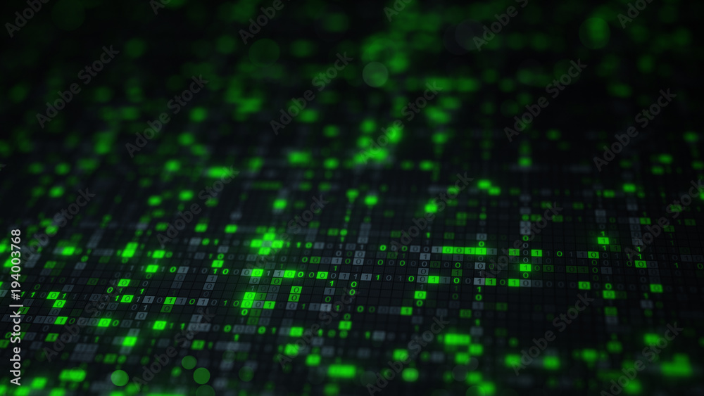 Green binary big data digital code Green binary big data digital code