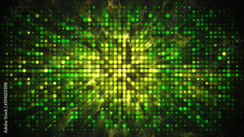 Green yellow disco wall wit...