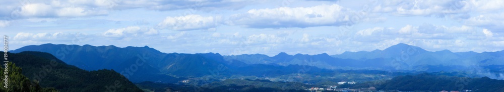 PANORAMA of Palgongsan Mountain in Gyeongsan, Korea