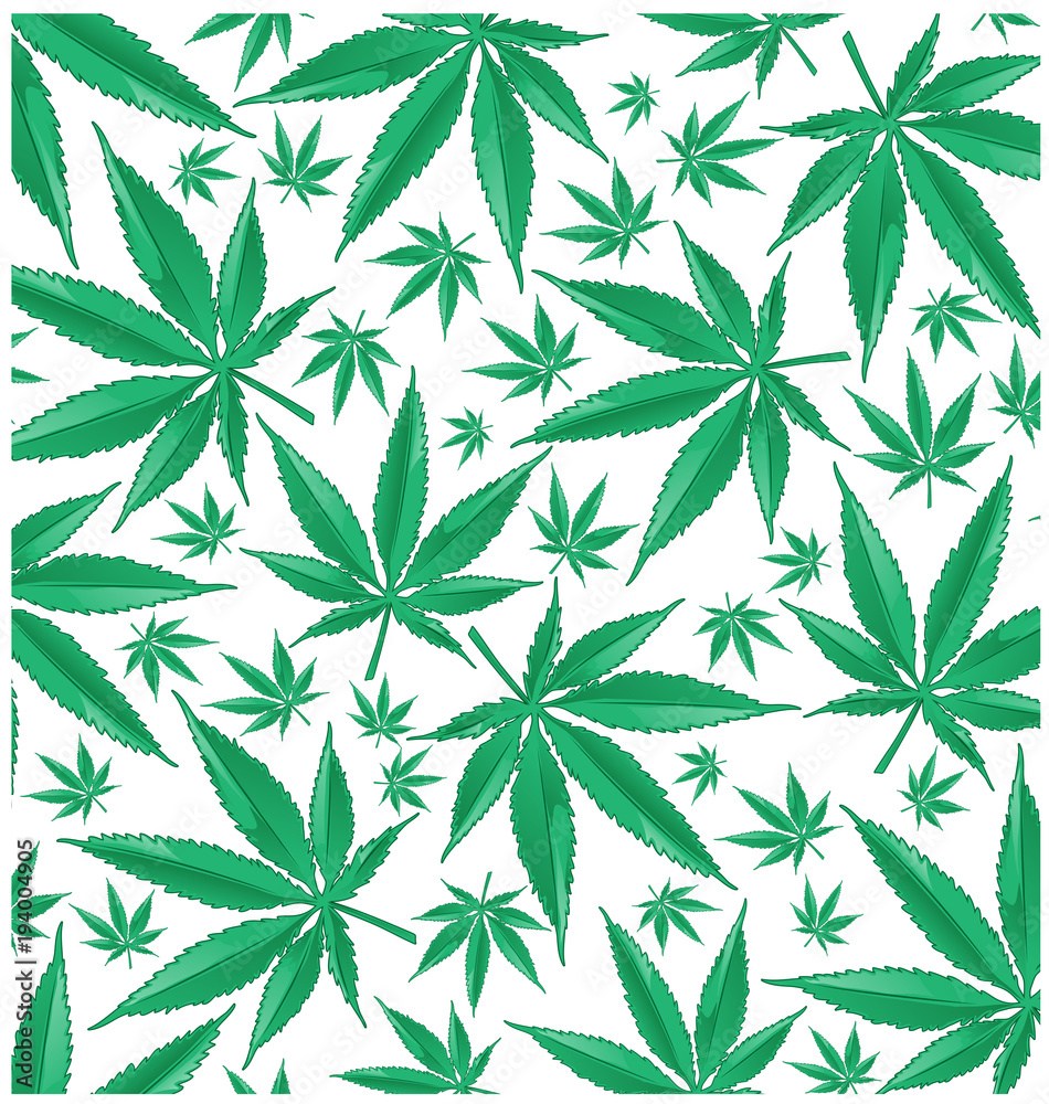 marijuana green pattern background