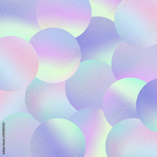 Holographic bubbles background pastel fashion wallpaper 3