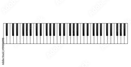 Piano keyboard image