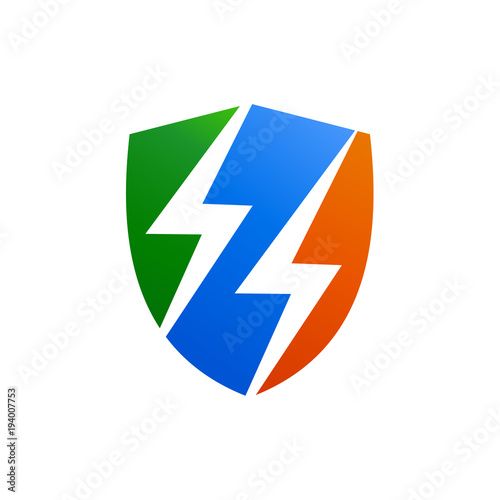 Thunder Shield Logo Vector Free Download Thunder Shield Logo Vector - GFXLoad