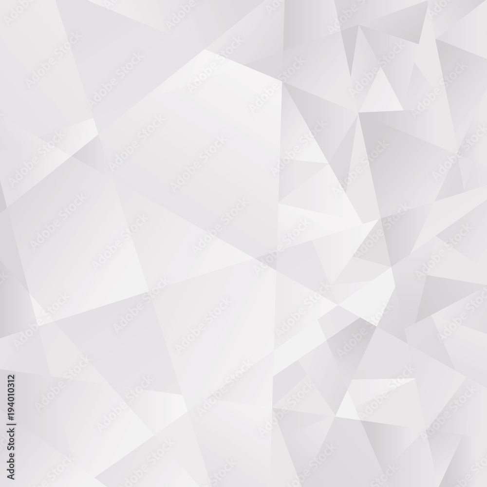 Abstract light Gray polygonal background. Vector