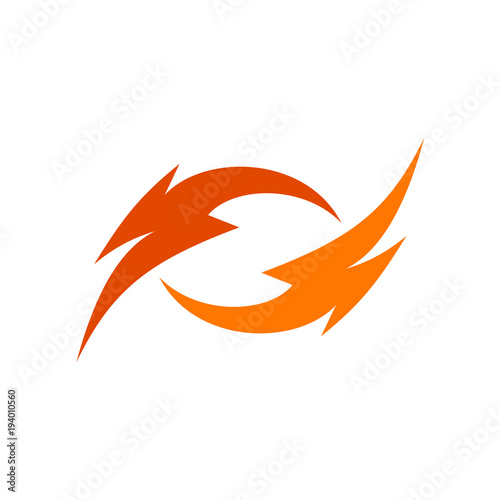 Thunder Abstract Logo Vector