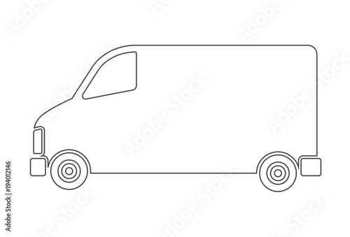 Van outline icon