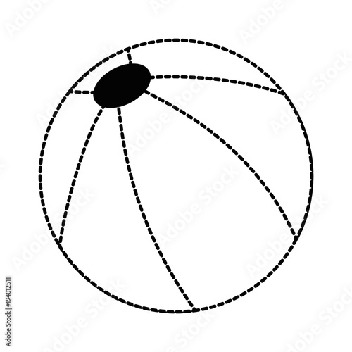 plastic balloon toy icon vector illustration design