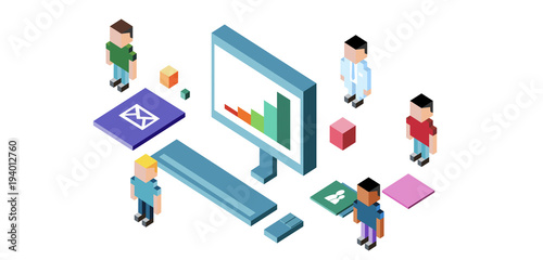 computer, pc, icona, informatica