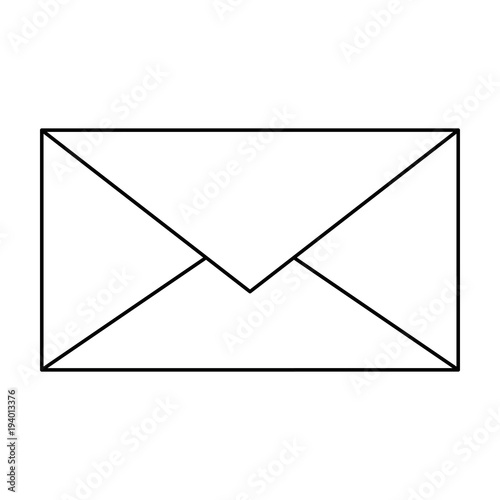 envelope mail isolated icon vector illustration design