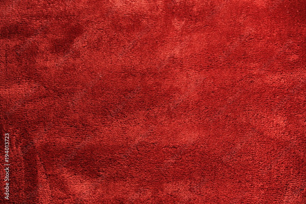Tekstura miękkiego, czerwonego dywanu. - obrazy, fototapety, plakaty 