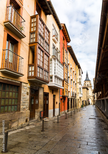 Streets of the Basque capital  Vitoria  Spain