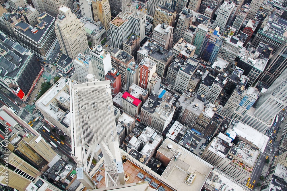 Fototapeta premium Ariel view on Manhattan.New York.USA.Beautiful background.