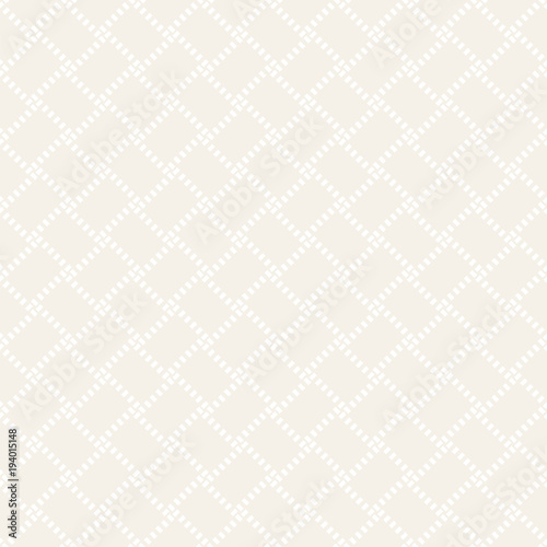 Trendy twill weave Lattice. Abstract Geometric Background Design. Vector Seamless Subtle Pattern.
