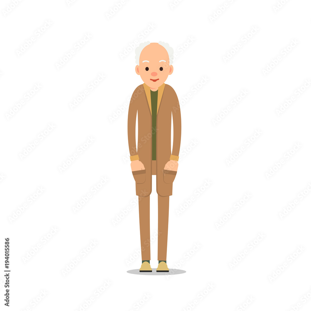Clipart of a Senior Man Wearing His Shirt Inside out - Royalty Free Vector  Illustration by BNP Design Studio #1587200