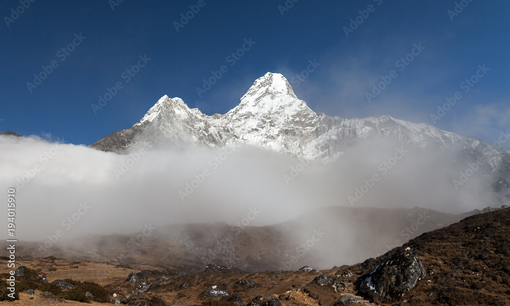 View of the Ama Dablam (6814 m) - Everest region, Nepal, Himalayas