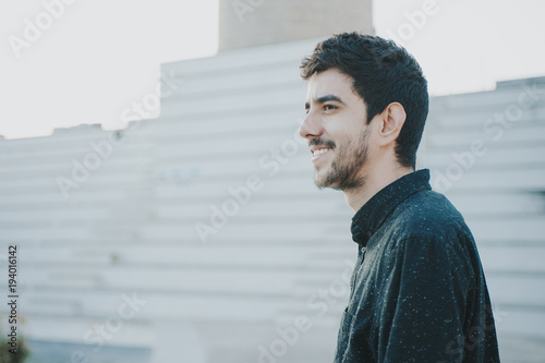 man in a park