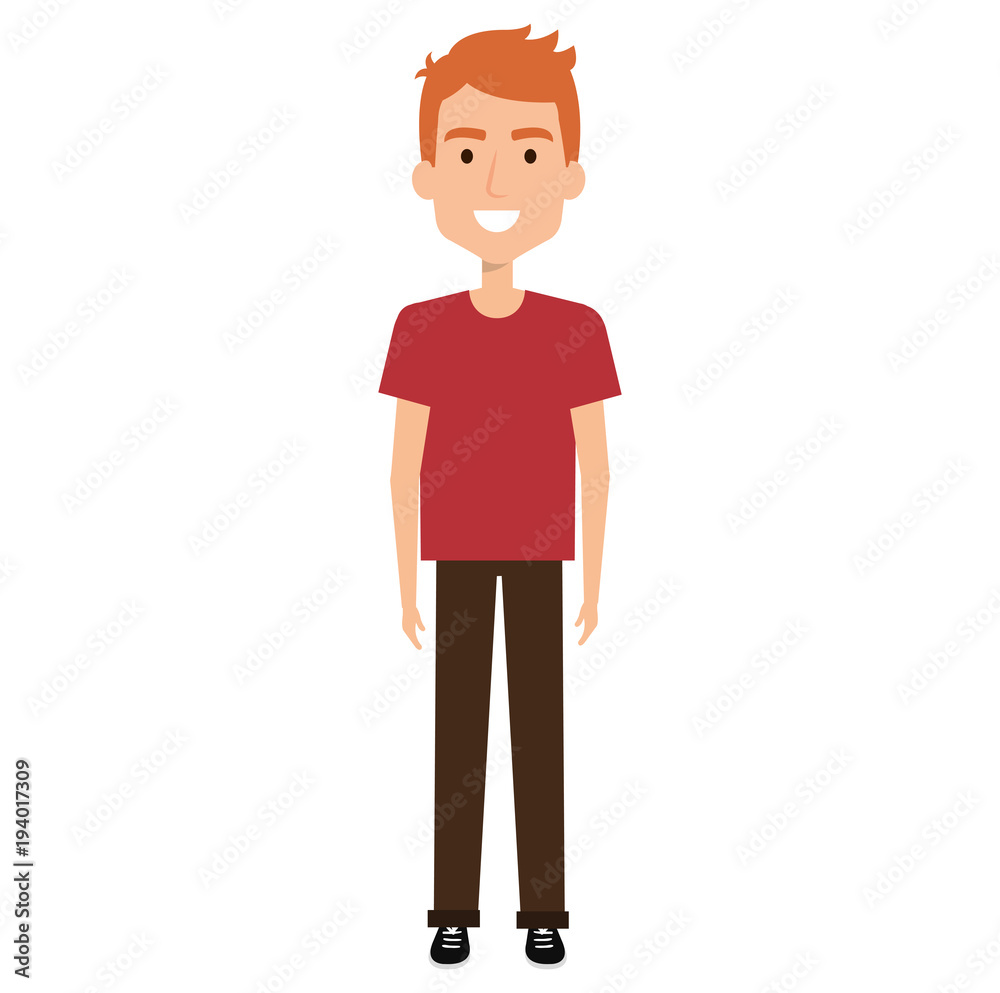 young man model avatar character vector illustration design young man model avatar character vector illustration design