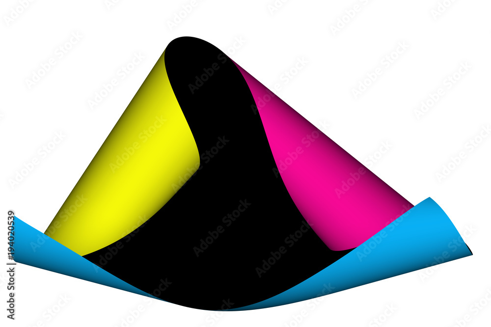 Fototapeta premium CMYK, Grundfarben, CMYK-Farbmodell