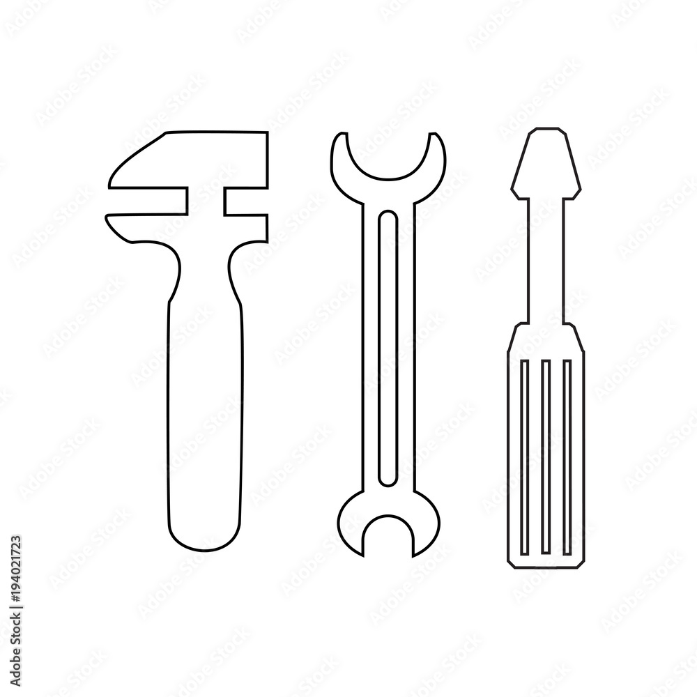 design element symbol wrench tools locksmith icon car service03 design element symbol wrench tools locksmith icon car service03