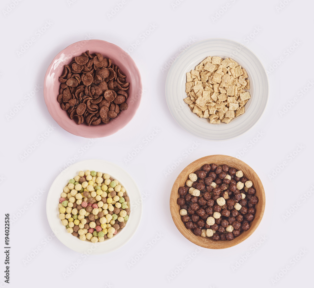 Cereals on white background Cereals on white background
