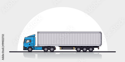 Truck on the road