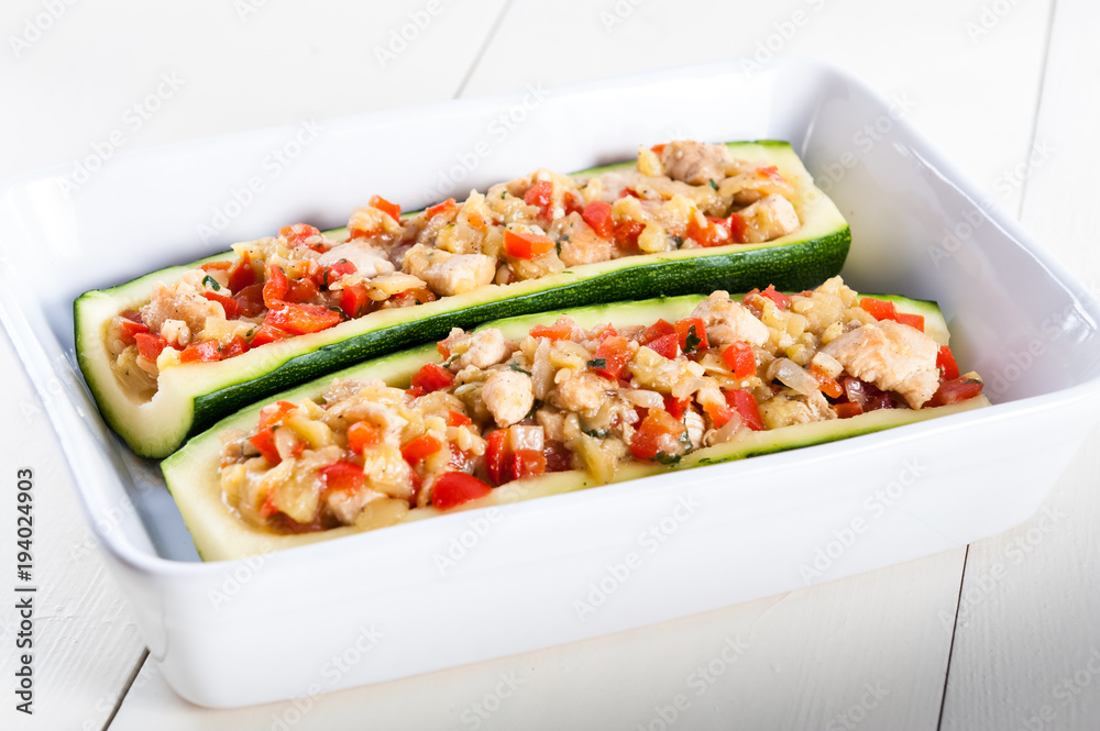 stuffed zucchini stuffed zucchini